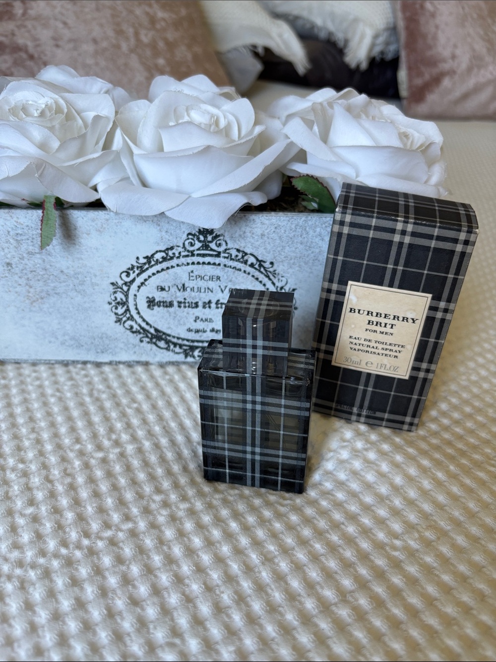 Burberry Brit Men Black and Gray Plaid Eau de Toilette